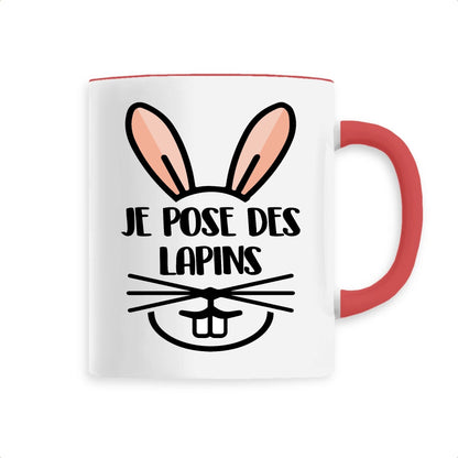 Mug Je pose des lapins