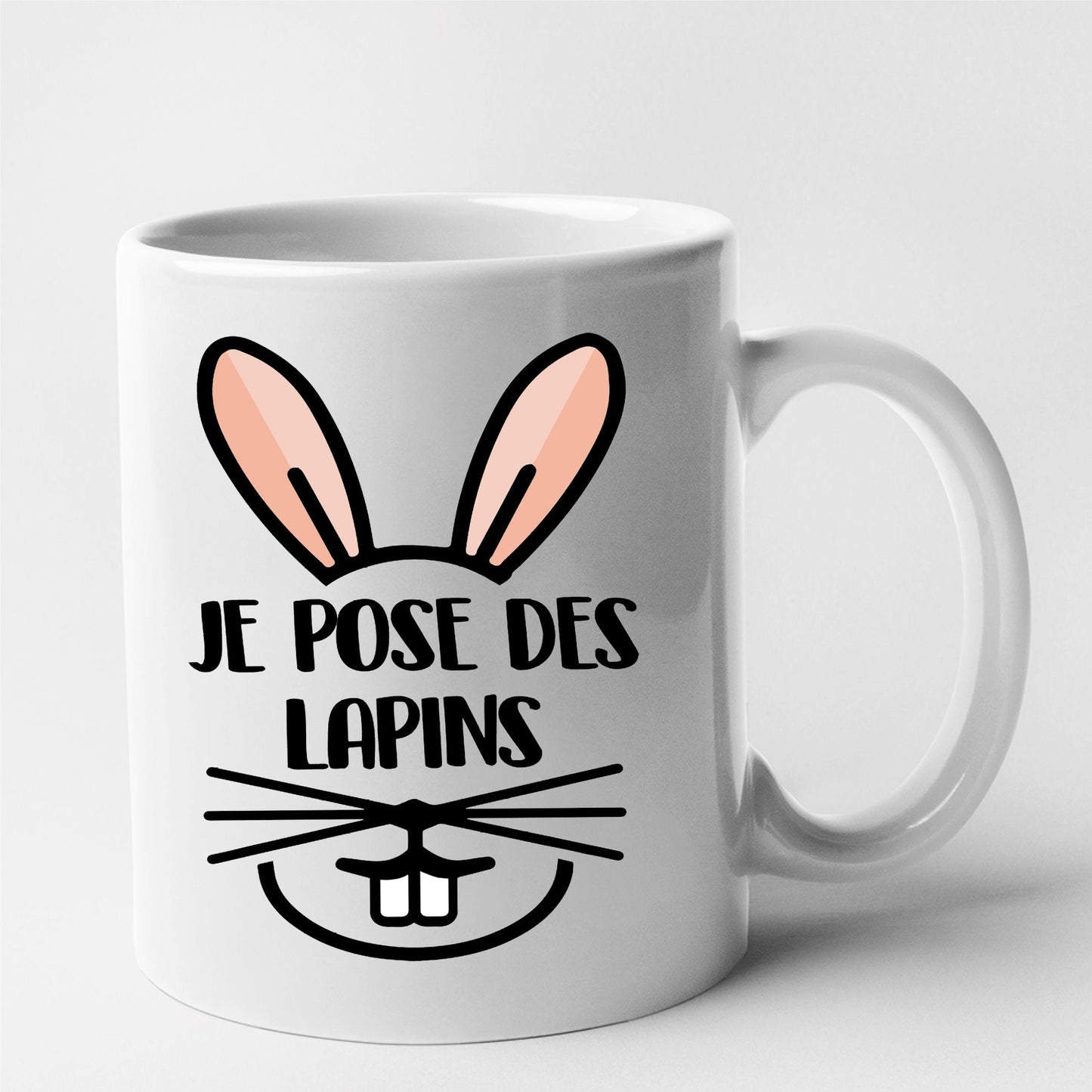 Mug Je pose des lapins