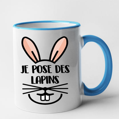 Mug Je pose des lapins