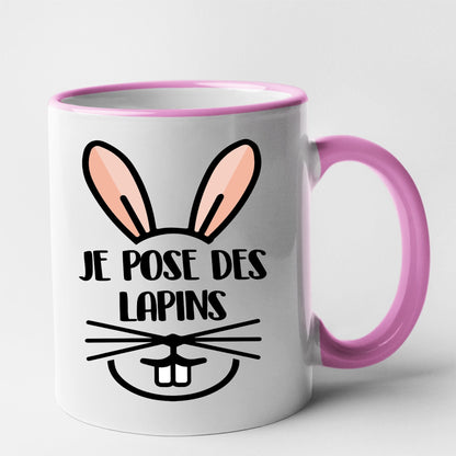 Mug Je pose des lapins