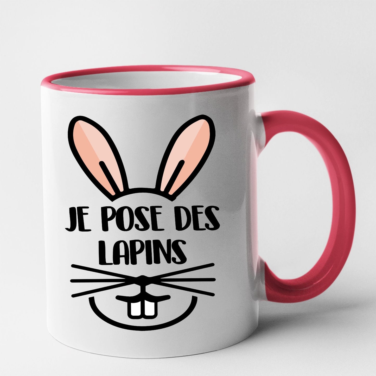 Mug Je pose des lapins