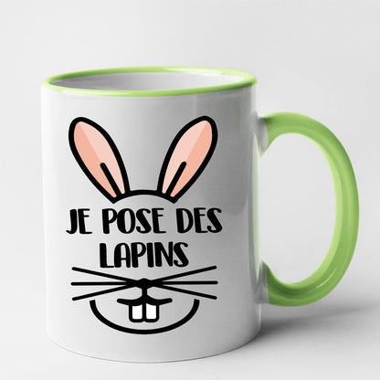 Mug Je pose des lapins