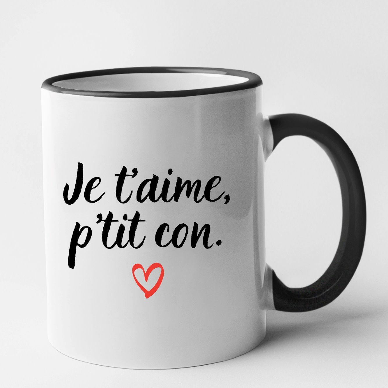 Mug Je t'aime p'tit con