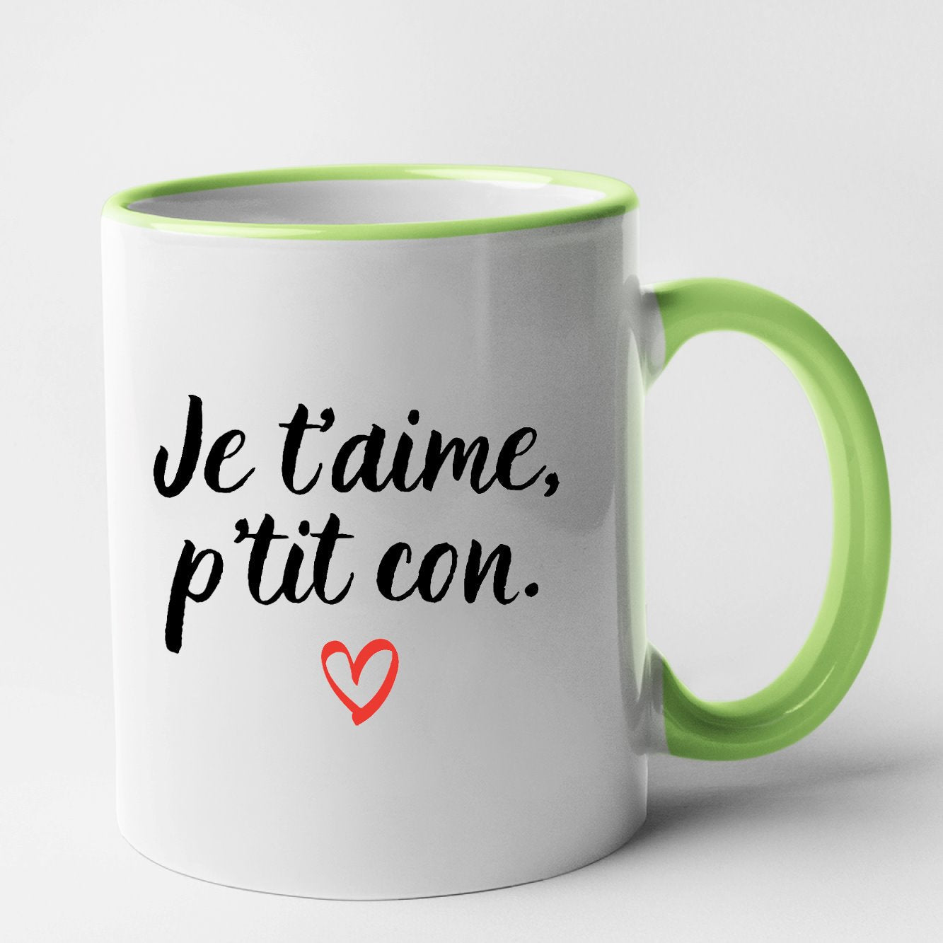 Mug Je t'aime p'tit con