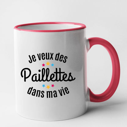 Mug Je veux des paillettes dans ma vie