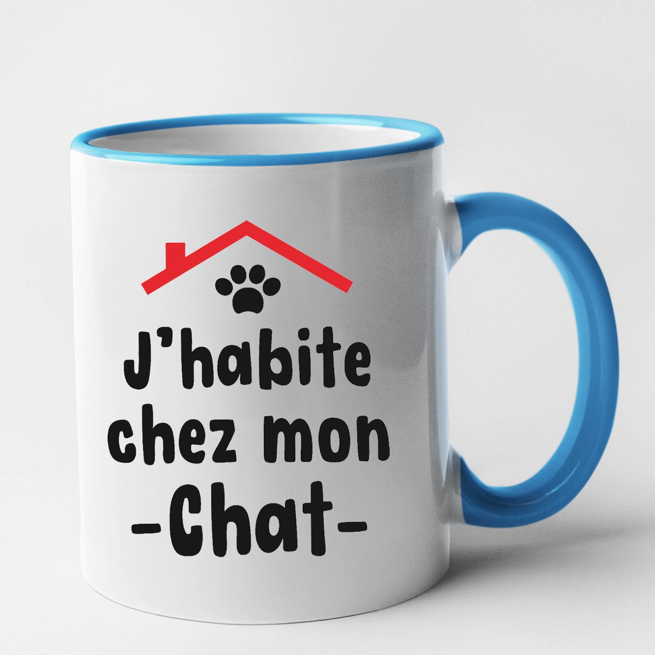 Mug J'habite chez mon chat