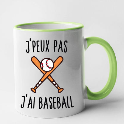 Mug J'peux pas j'ai baseball