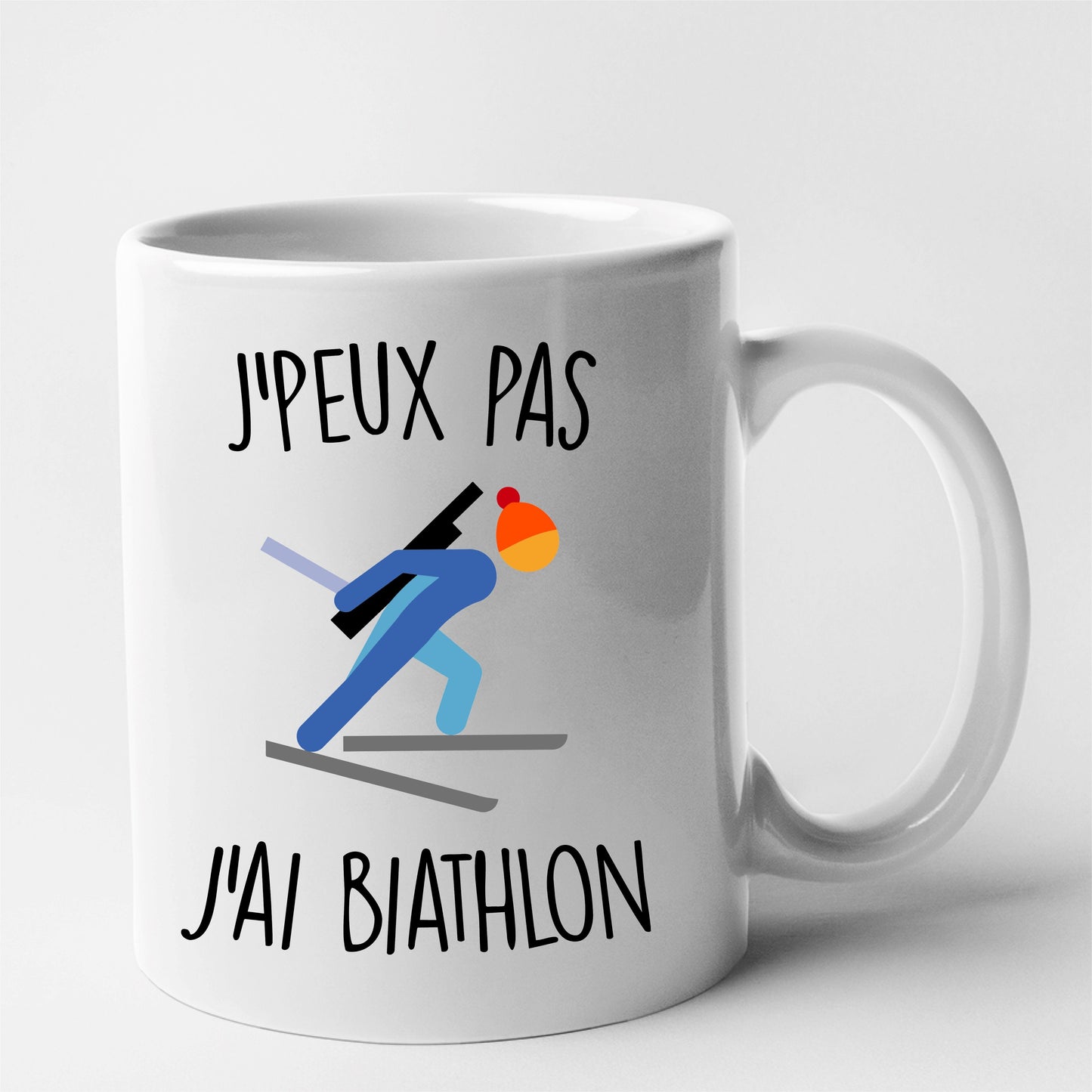 Mug J'peux pas j'ai biathlon