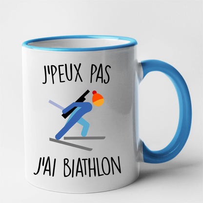 Mug J'peux pas j'ai biathlon