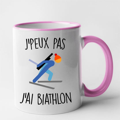 Mug J'peux pas j'ai biathlon