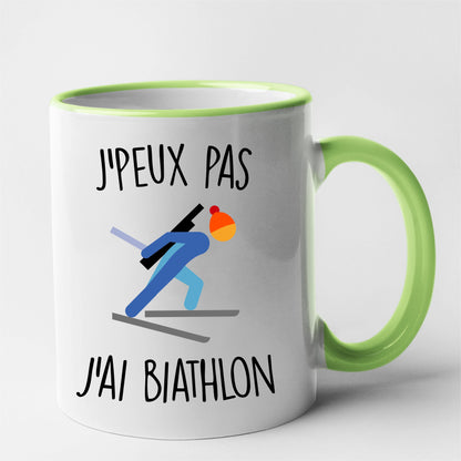 Mug J'peux pas j'ai biathlon