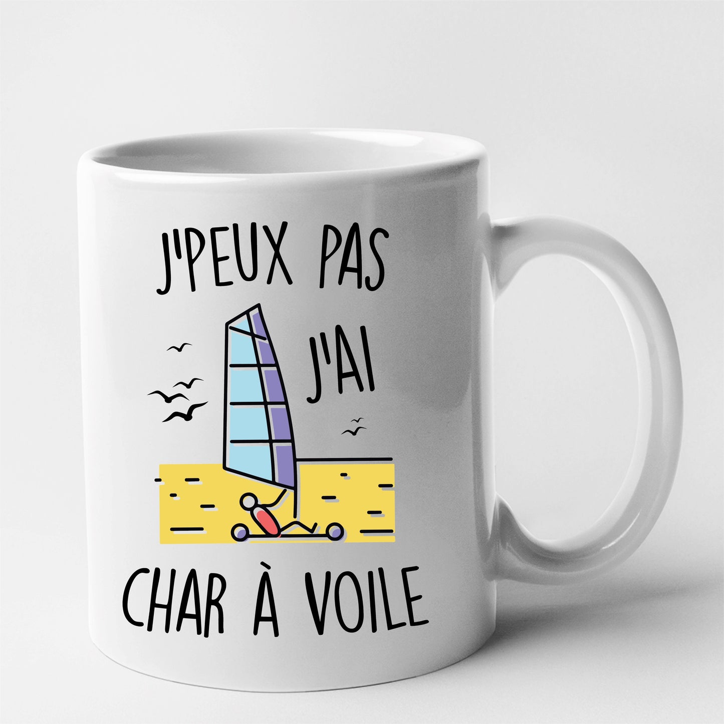 Mug J'peux pas j'ai char à voile