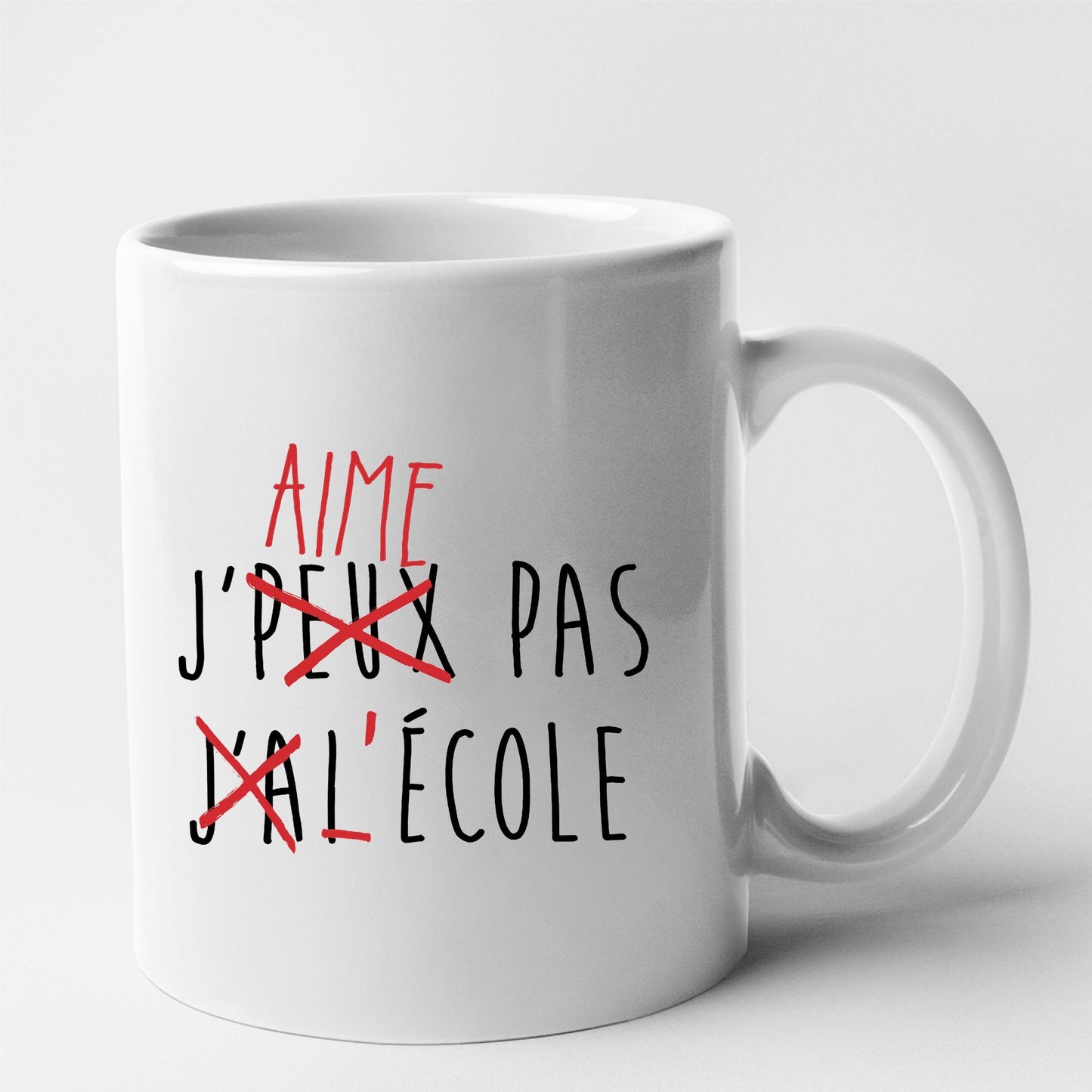 Mug J'peux pas j'ai école