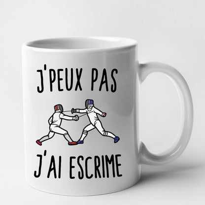 Mug J'peux pas j'ai escrime