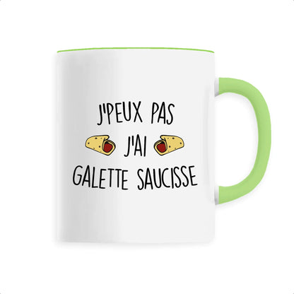 Mug J'peux pas j'ai galette saucisse