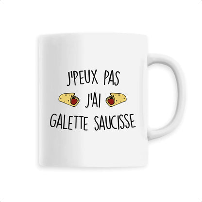 Mug J'peux pas j'ai galette saucisse