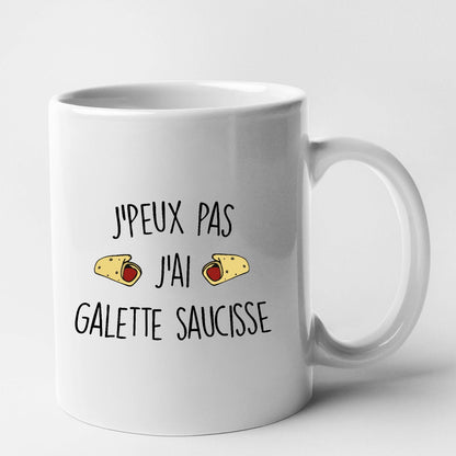 Mug J'peux pas j'ai galette saucisse