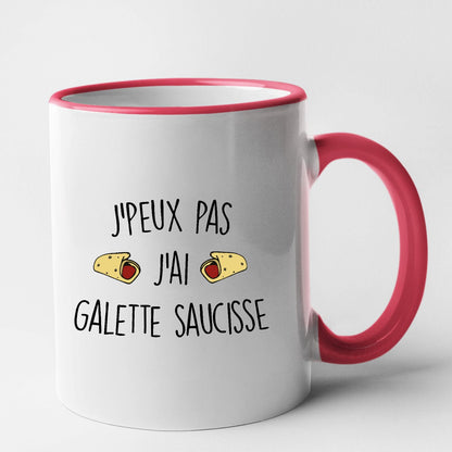 Mug J'peux pas j'ai galette saucisse