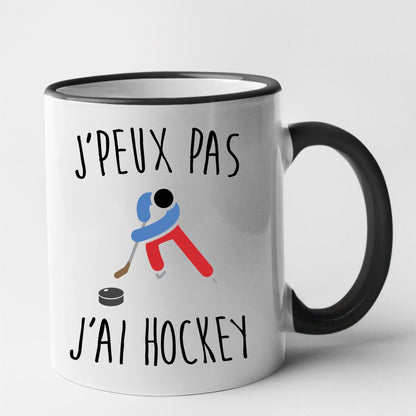 Mug J'peux pas j'ai hockey