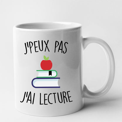 Mug J'peux pas j'ai lecture