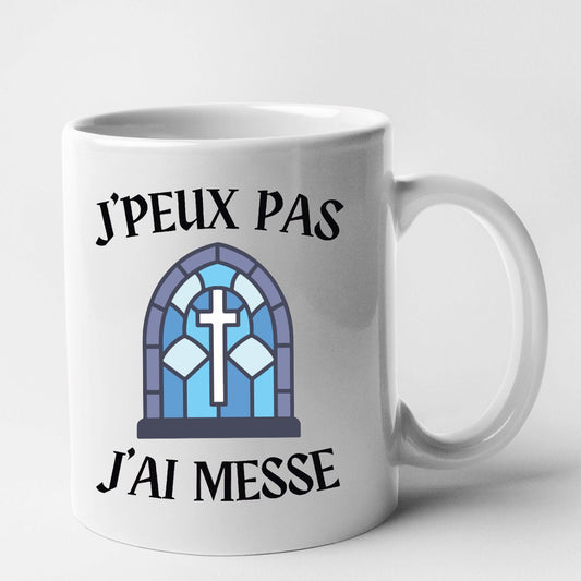 Mug J'peux pas j'ai messe