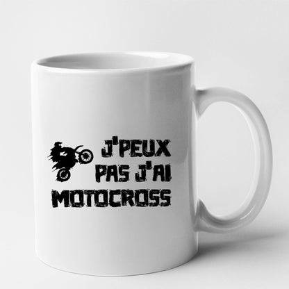 Mug J'peux pas j'ai motocross