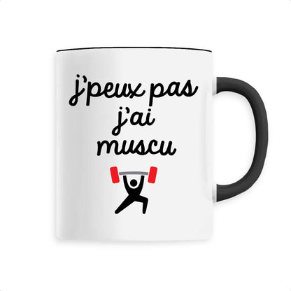 Mug J'peux pas j'ai muscu