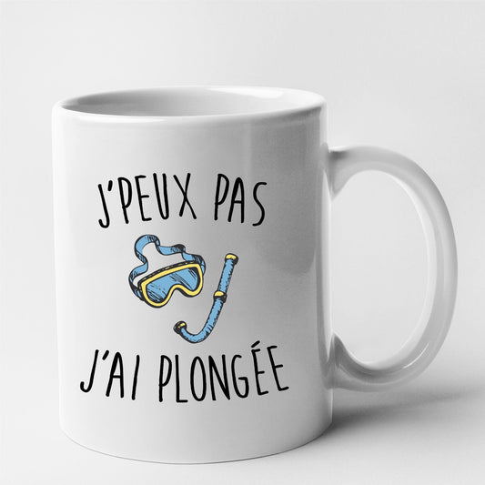 Mug J'peux pas j'ai plongée