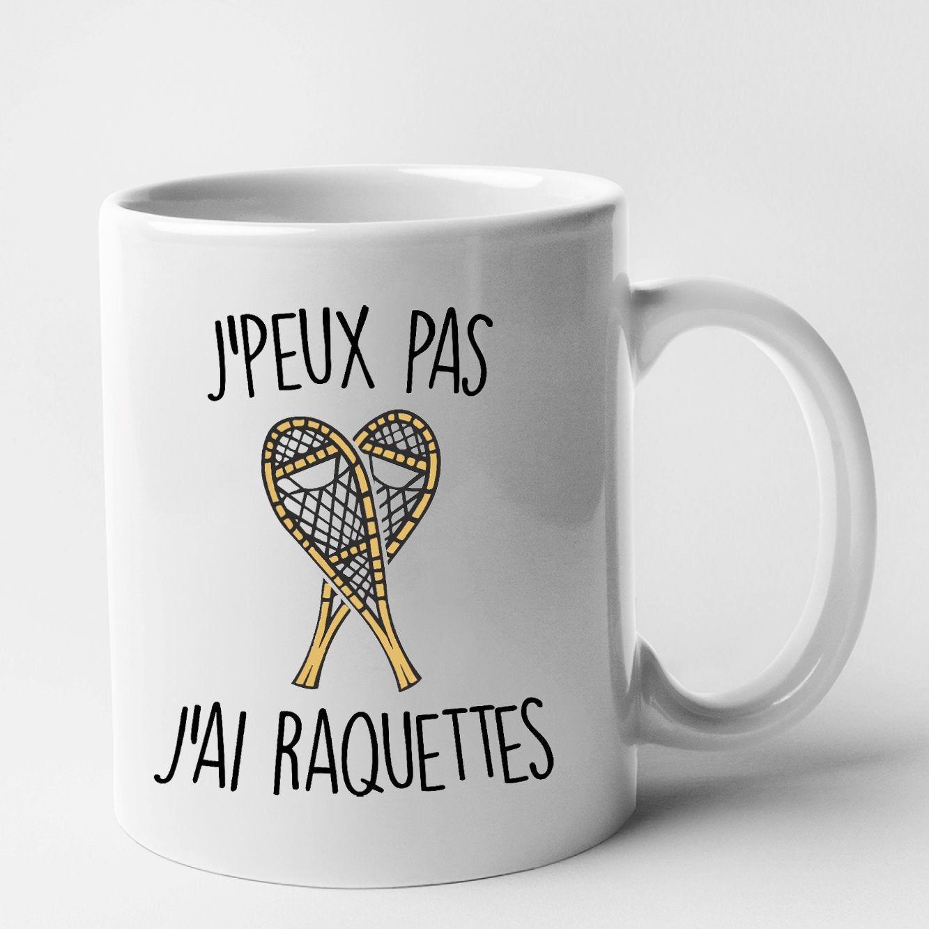 Mug J'peux pas j'ai raquettes