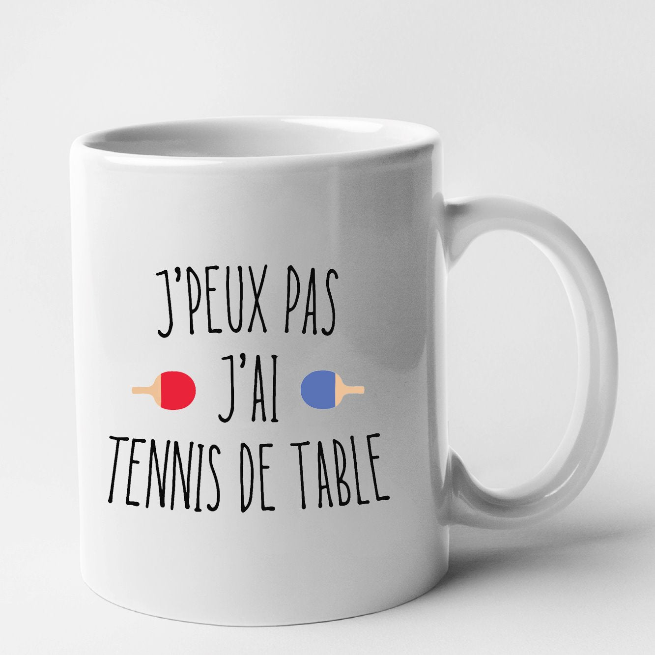 Mug J'peux pas j'ai tennis de table