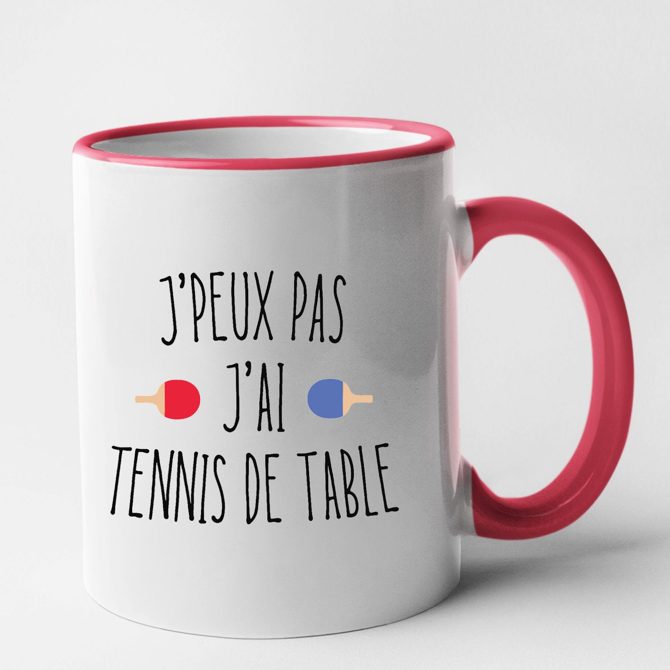 Mug J'peux pas j'ai tennis de table