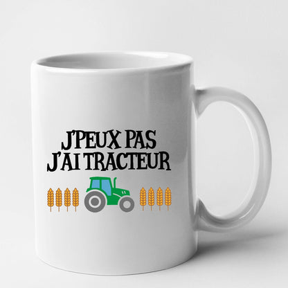 Mug J'peux pas j'ai tracteur