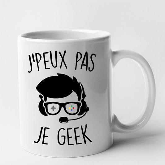 Mug J'peux pas je geek