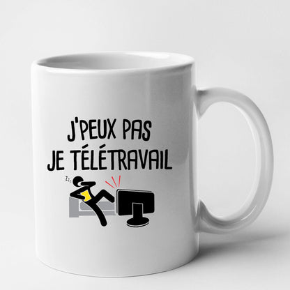 Mug J'peux pas je télétravail