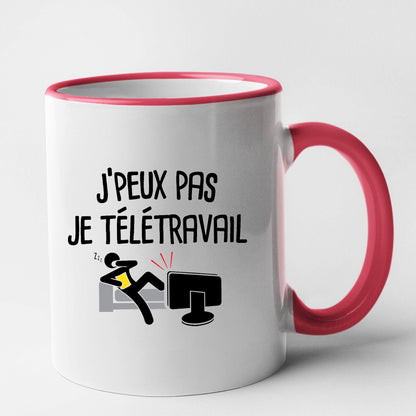 Mug J'peux pas je télétravail