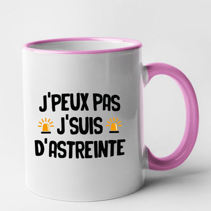 Mug J'peux pas j'suis d'astreinte