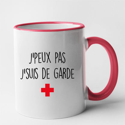 Mug J'peux pas j'suis de garde