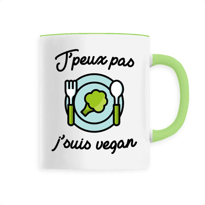 Mug J'peux pas j'suis vegan