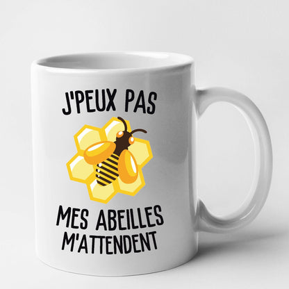 Mug J'peux pas mes abeilles m'attendent