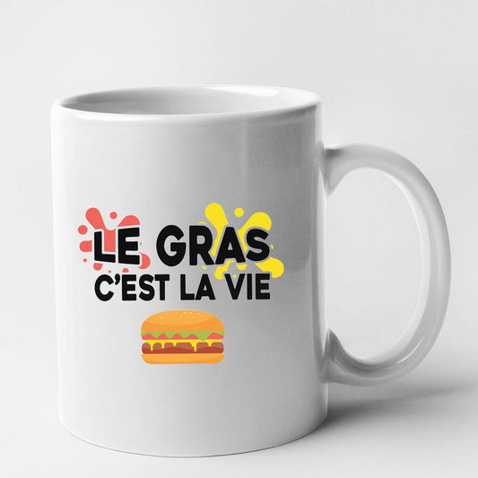 Mug Le gras c'est la vie