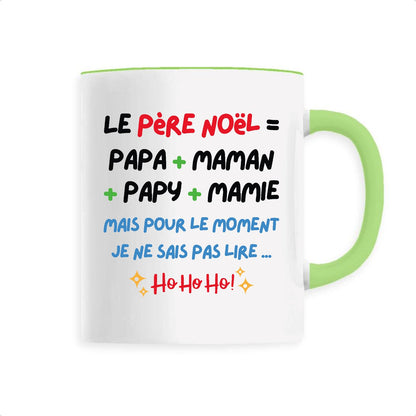 Mug Le Père Noël c'est papa maman papy mamie