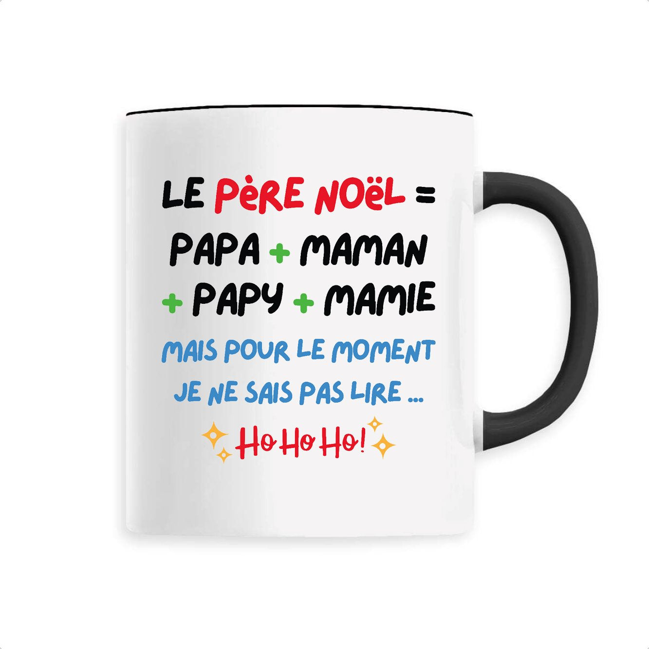 Mug Le Père Noël c'est papa maman papy mamie