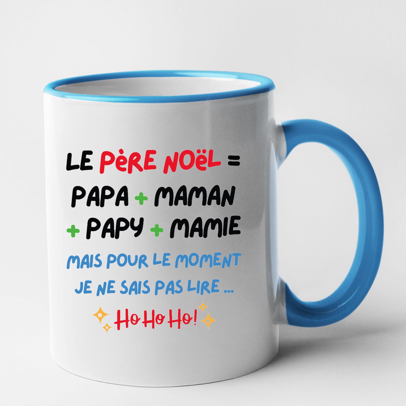 Mug Le Père Noël c'est papa maman papy mamie