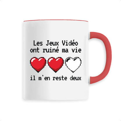 Mug Les jeux vidéo ont ruiné ma vie il m'en reste deux