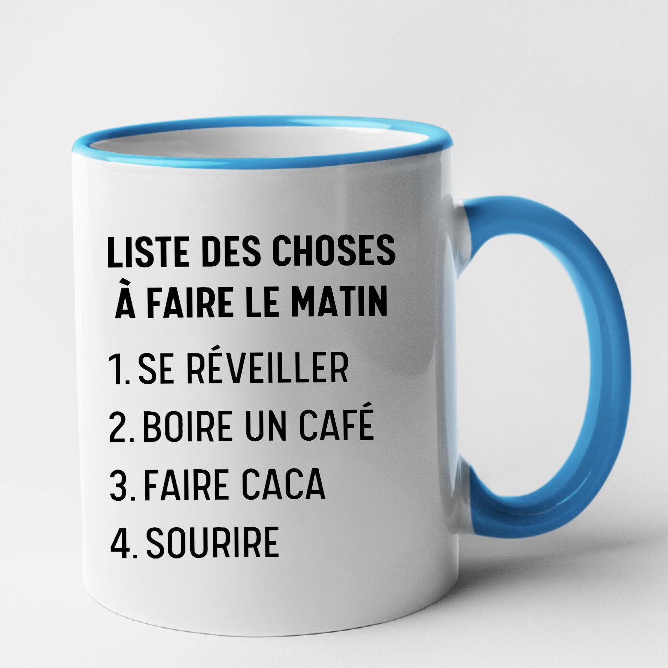 Mug Liste des choses à faire le matin