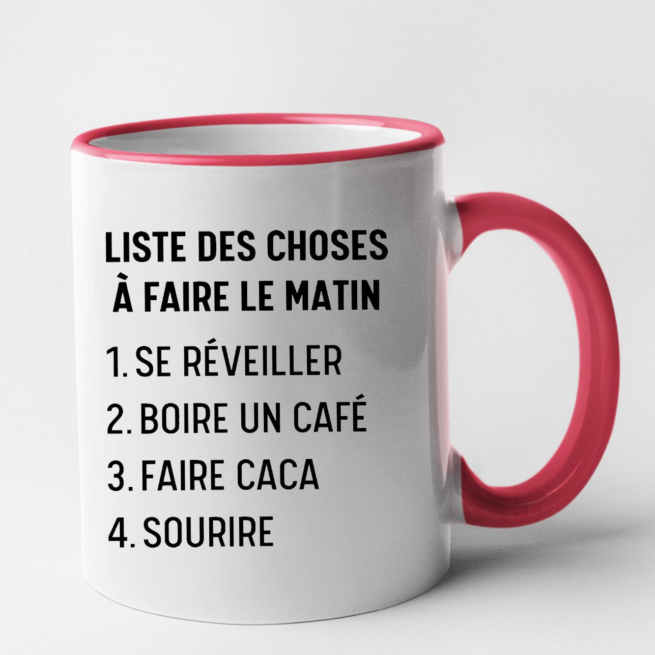 Mug Liste des choses à faire le matin