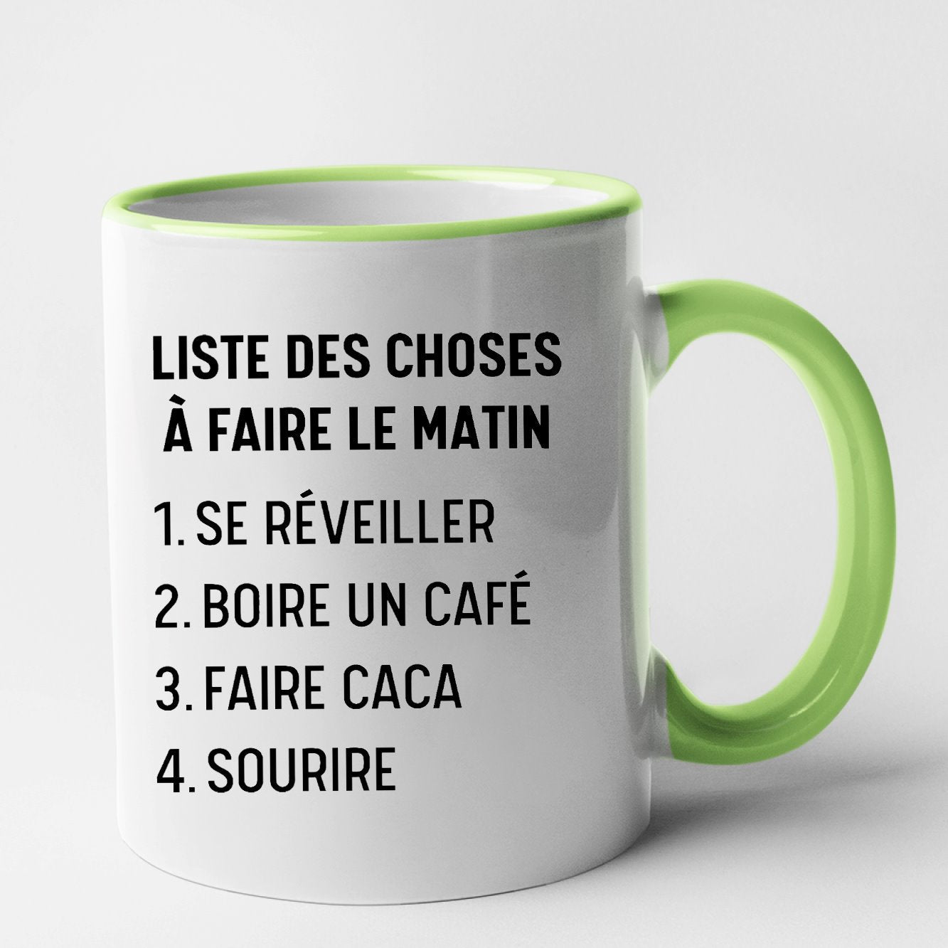 Mug Liste des choses à faire le matin