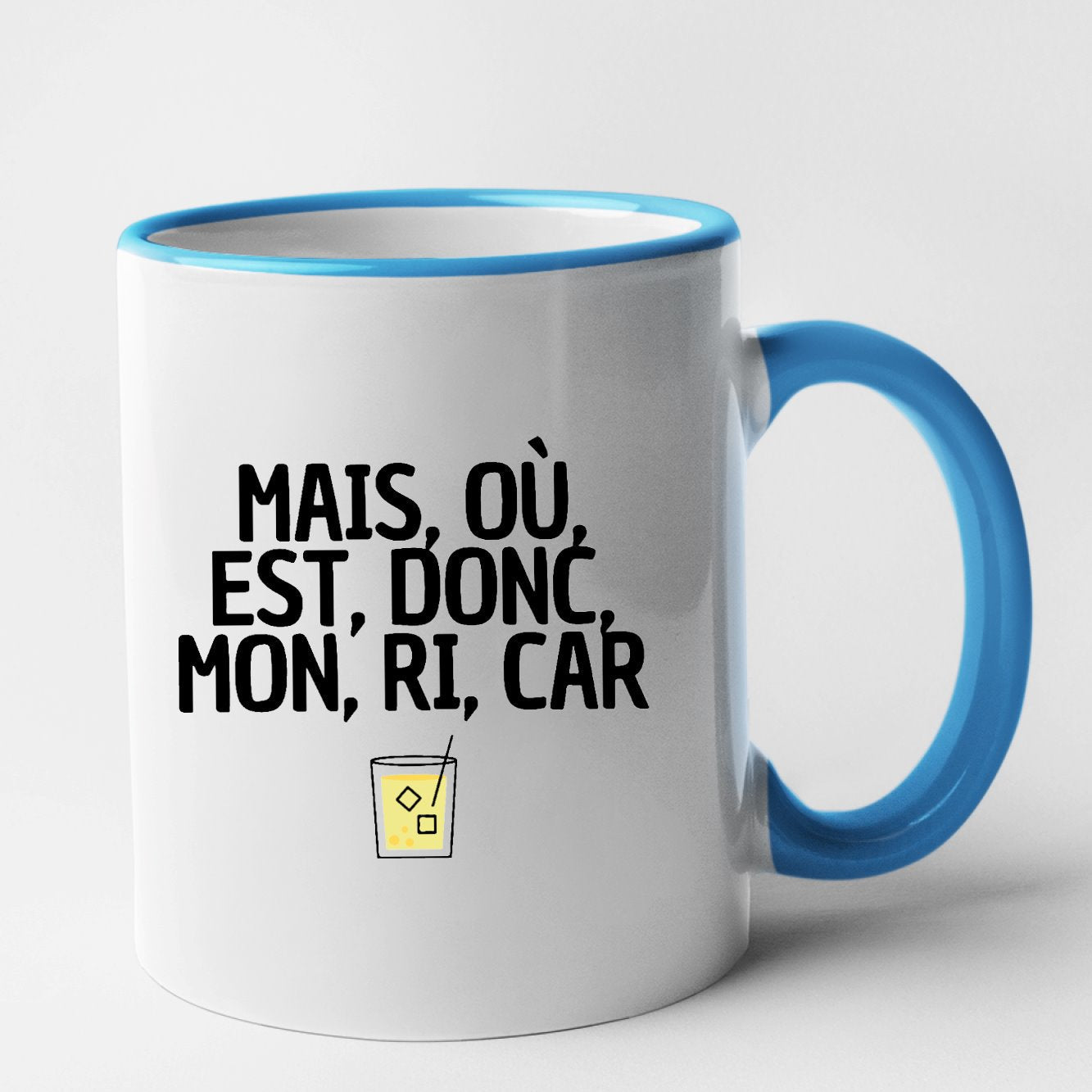 Mug Mais, où, est, donc, mon, ri, car