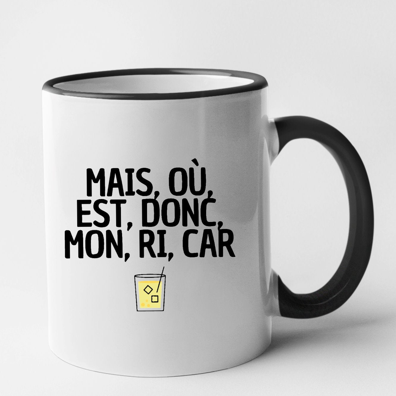 Mug Mais, où, est, donc, mon, ri, car