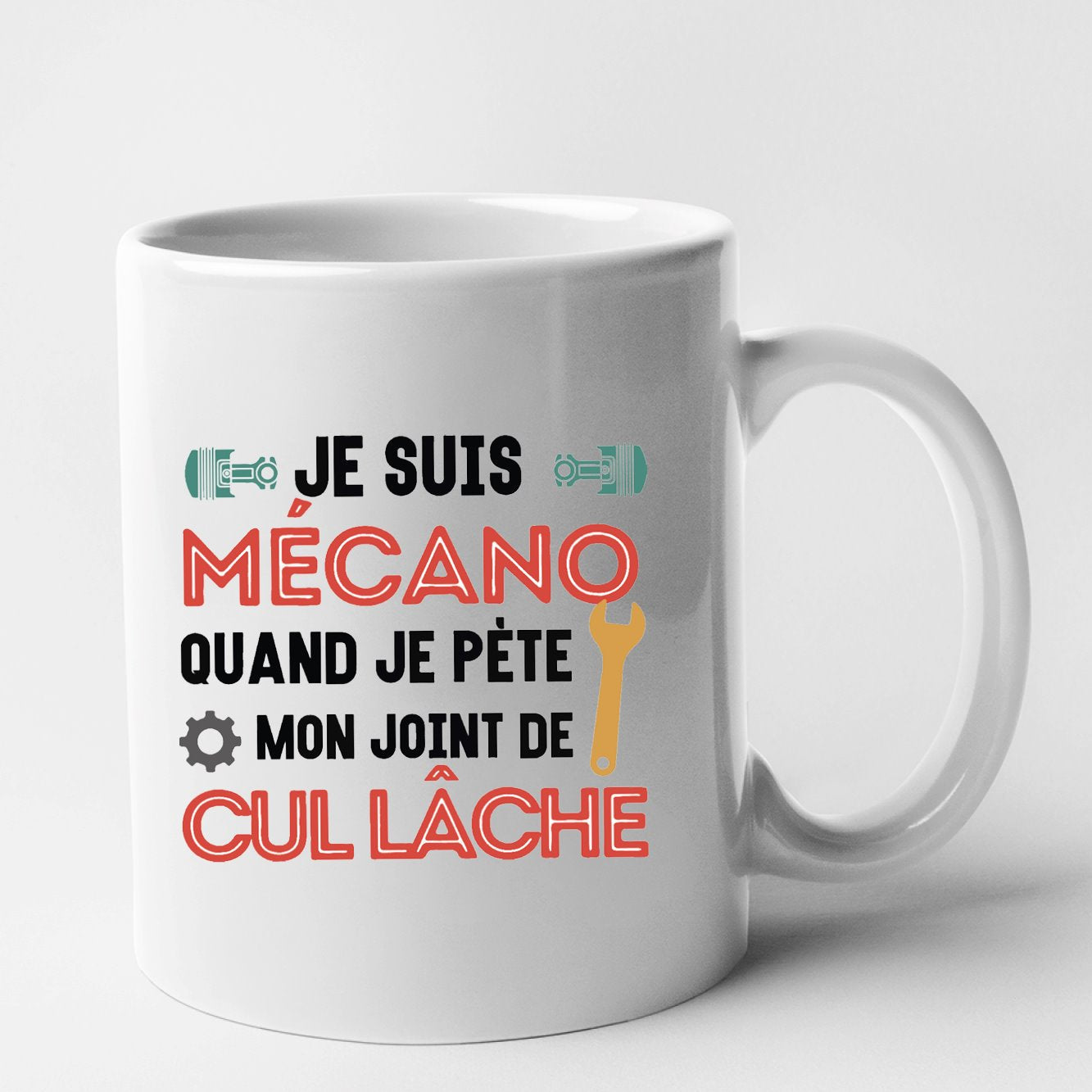 Mug Mécano mon joint de cul lâche